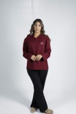 Linen Shirt Deep Burgundy - Image 3