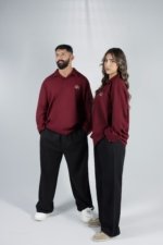 Linen Shirt Deep Burgundy - Image 4