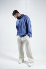 Light Beige Linen Trousers - Image 4