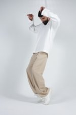 Beige Linen Trousers - Image 3