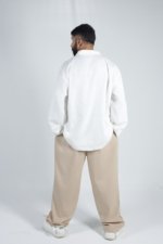 Beige Linen Trousers - Image 2